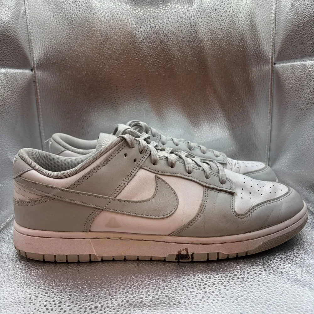 Size 12 Nike Dunk Low Retro Gray Fog White Mens Athletic Shoes‎ DD1391-103